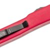 Microtech 147-3RD UTX-70 Black Plain & Serrated, Red Handles - Image 4