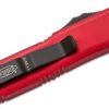Microtech 231-1RD UTX-85 Black Plain Blade, Red Handles - Image 4