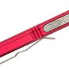 Microtech 232-10RD UTX-85 Stonewashed, Red Aluminum Handles - Image 4