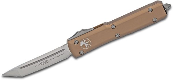 Microtech 123-4TA Ultratech AUTO OTF Knife 3.46" Satin Plain Tanto Blade