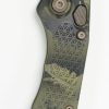 Microtech 169-1UCS Stitch Green Camo Spear Point Blade - Image 3
