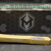 Heretic Knives Cleric Tanto OTF Auto Knife Tan Handle 3.5" - Image 6