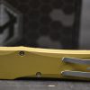 Heretic Knives Cleric Tanto OTF Auto Knife Tan Handle 3.5" - Image 3