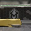 Heretic Knives Cleric Tanto OTF Auto Knife Tan Handle 3.5" - Image 8