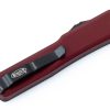 Microtech 147-1MR UTX-70 Black, Merlot Aluminum Handles - Image 4
