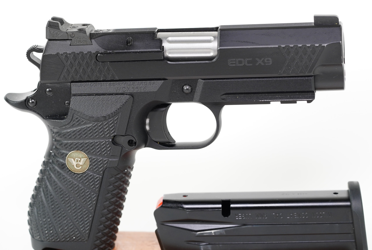 Wilson Combat EDC X9 Black over Black Fullsize **USED FREE S/H**