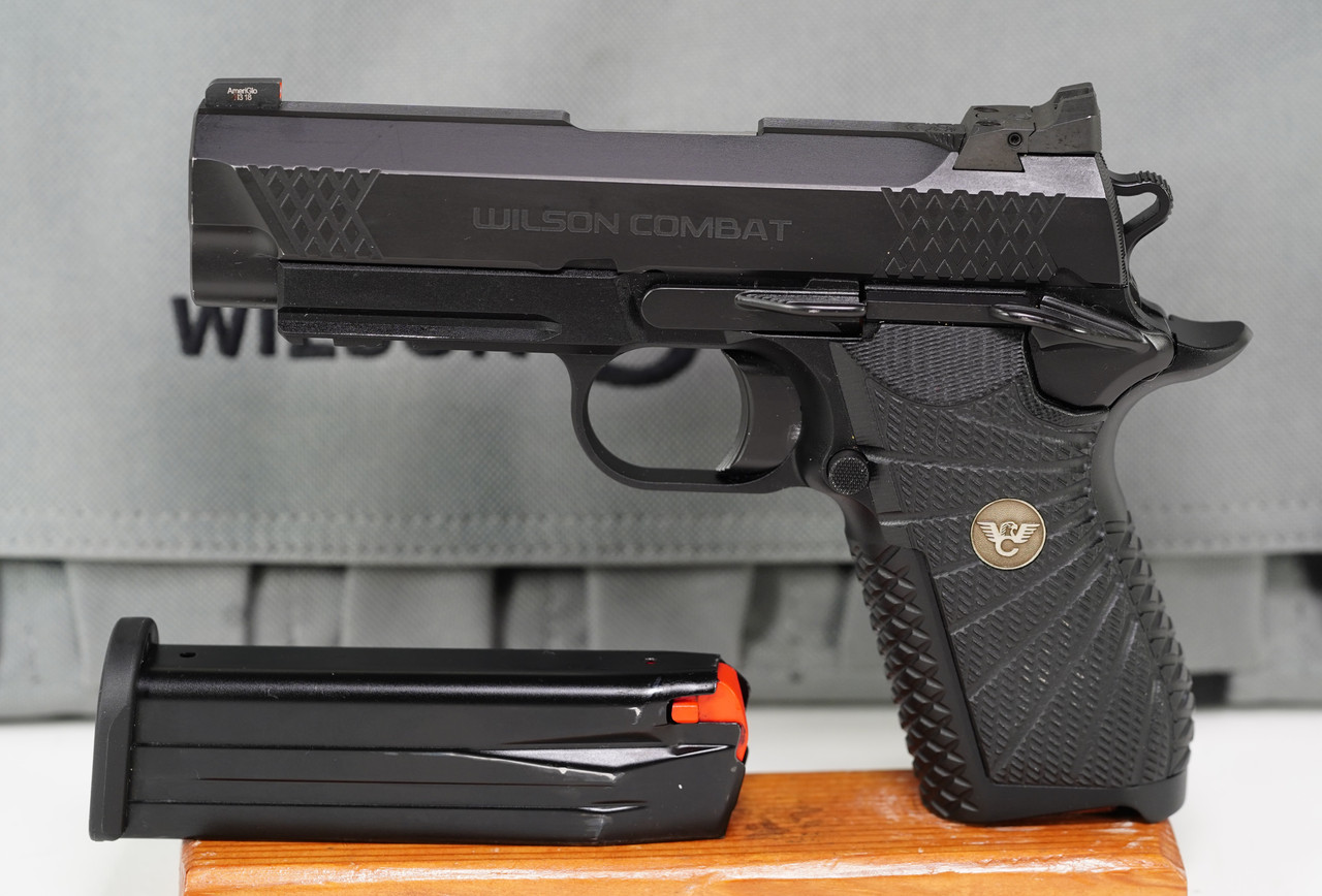 Wilson Combat EDC X9 Black over Black Fullsize **USED FREE S/H** - Image 2