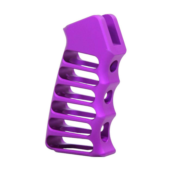 AR Platform Purple Anodized Ultralight Skeletonized Pistol Grip - f1-firearms.us.com