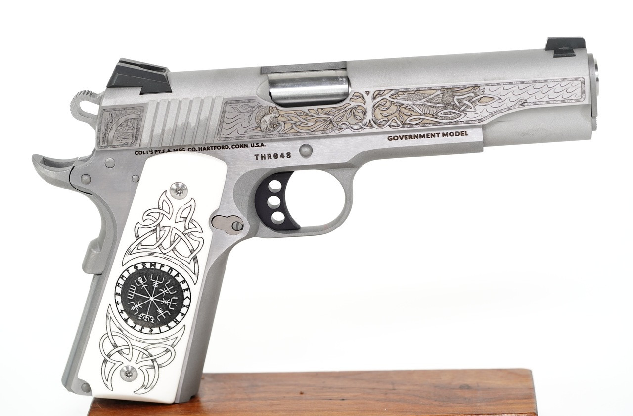 Colt Delta Elite Thor 10mm Silver Engraved - Image 2