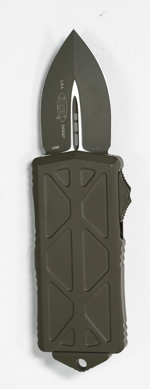 Microtech 157-1COD Exocet Black, Tan Cerakote Handles