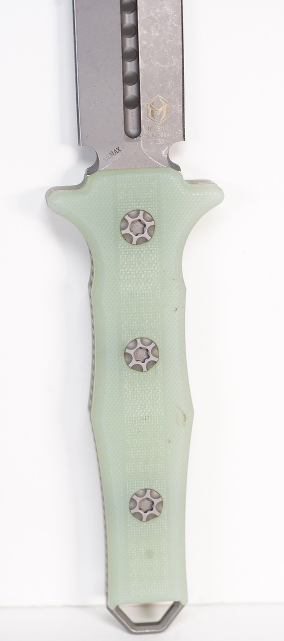 Heretic Nephilim Battleworn Double Edge, Jade G10 Scales - Image 6