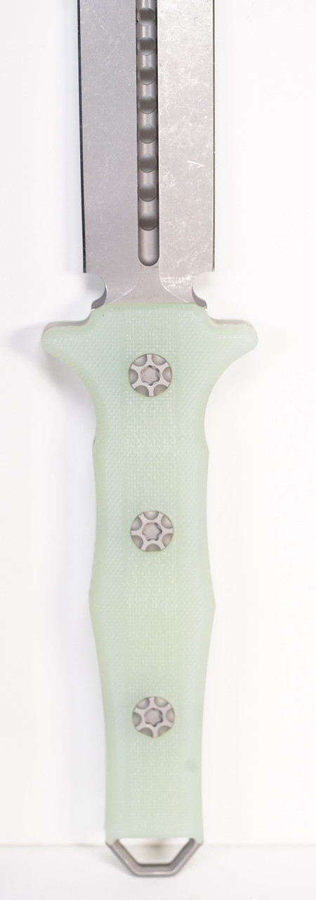 Heretic Nephilim Battleworn Double Edge, Jade G10 Scales - Image 7