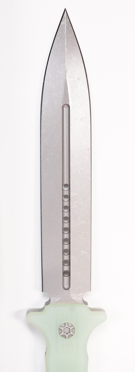 Heretic Nephilim Battleworn Double Edge, Jade G10 Scales - Image 4