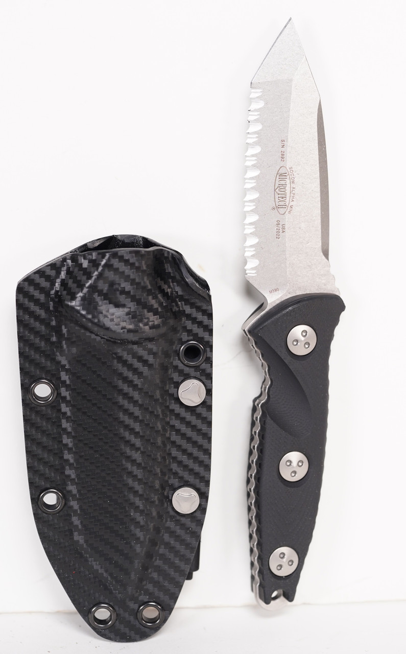 Microtech 114M-12 SOCOM Alpha Mini Stw Tanto F/S, Black