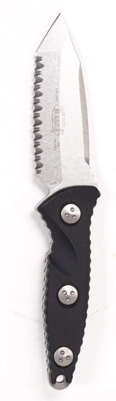 Microtech 114M-12 SOCOM Alpha Mini Stw Tanto F/S, Black - Image 7