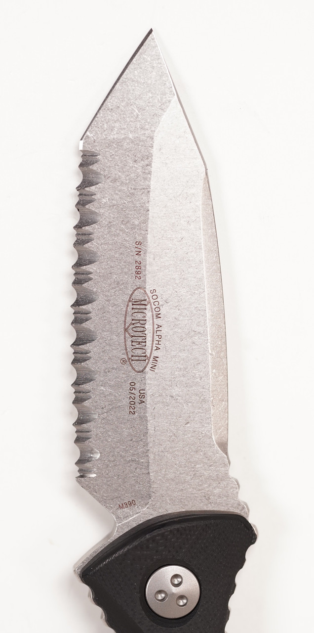 Microtech 114M-12 SOCOM Alpha Mini Stw Tanto F/S, Black - Image 6