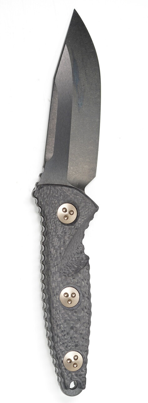 Microtech 113M-1DLCCFS Socom Alpha Black DLC, Carbon Fiber