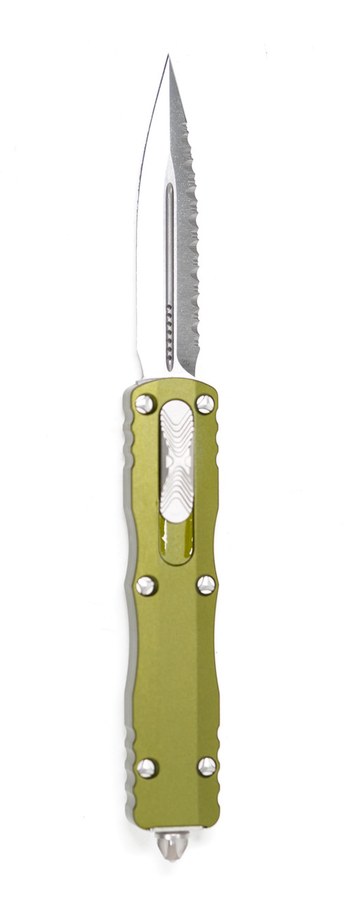 Microtech 225-6OD Dirac D/E Satin Serrated OD Green