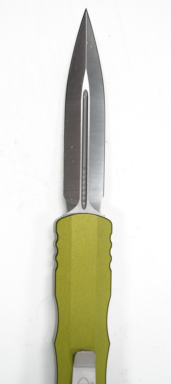 Microtech 225-4OD Dirac Double Edge Satin OD Green - Image 4