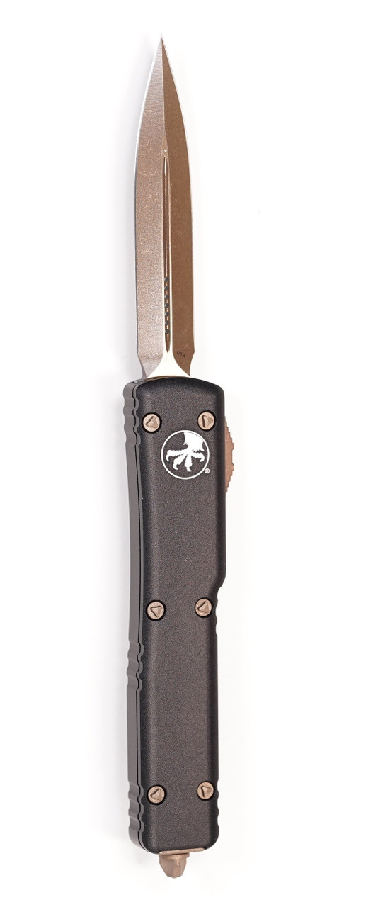 Microtech 147-13AP UTX-70 Bronze, Black Aluminum Handle