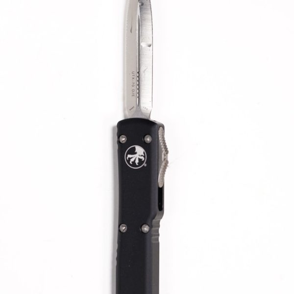 Microtech 147-4 UTX-70 Satin, Black Aluminum Handles