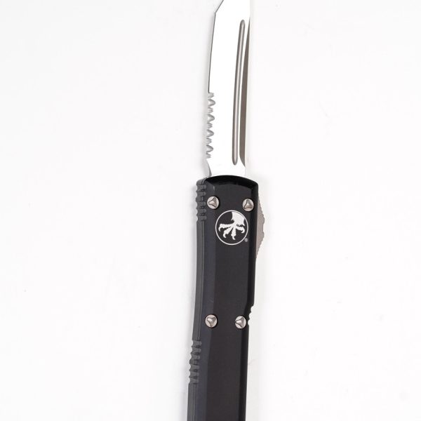 Microtech 123-5 Ultratech Satin, Black Aluminum Handles