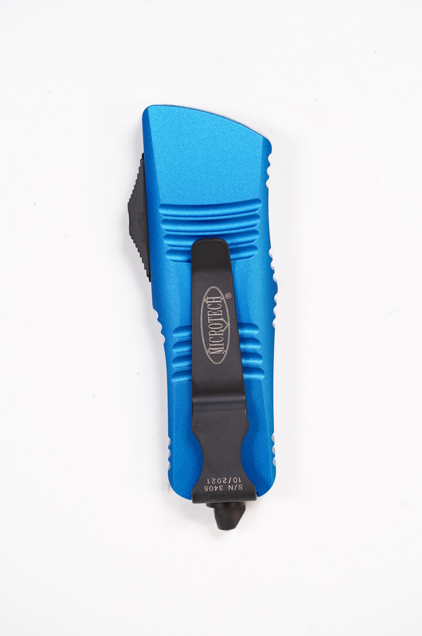 Microtech 238-3BL Troodon Mini D/E Combo Dagger, BLU Handle - Image 4