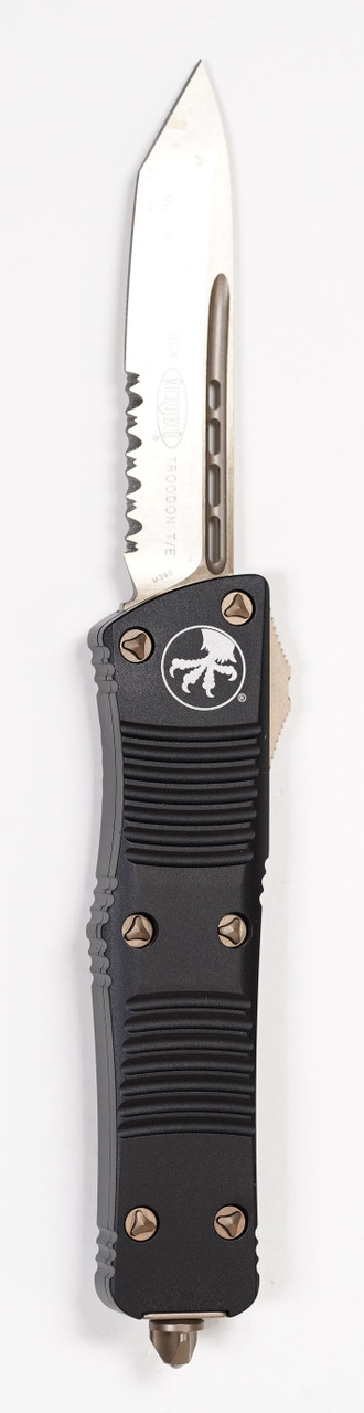 Microtech 140-14 Troodon Bronze, Black Aluminum Handles