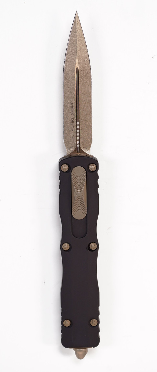 Microtech 227-13 Dirac Delta Bronze, Black Aluminum Handles
