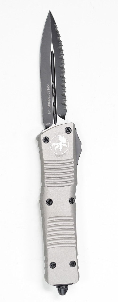 Microtech 142-3TG Combat Troodon Titanium Gray