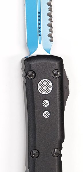 Microtech 122-3JK Jedi Knight Ultratech Blue, Black Handle