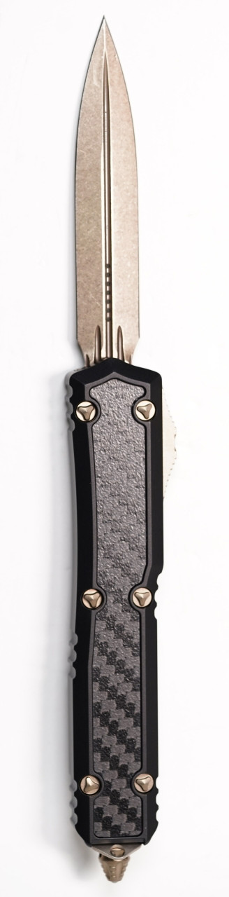 Microtech 206-13CFIS Makora Signature Series BRZ, CF Inlay