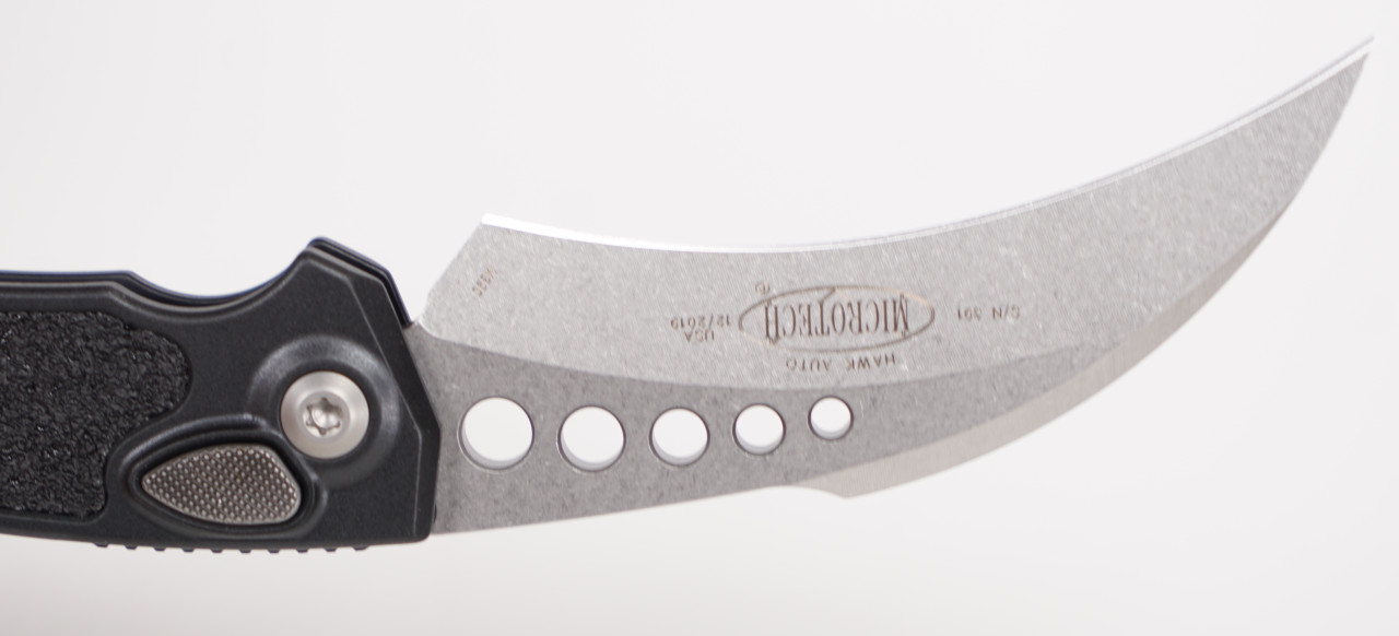 Microtech 166-10 Proof Run Hawk Stonewashed Karambit - Image 6