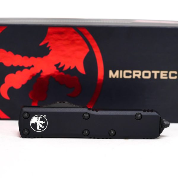 Microtech 232-1T UTX-85 Tactical Black D/E, Black Handles