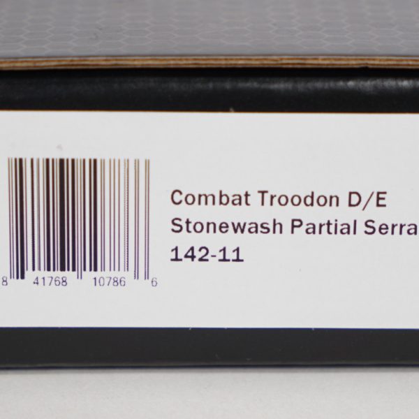 Microtech 142-11 Combat Troodon Stonewashed, Black Handle