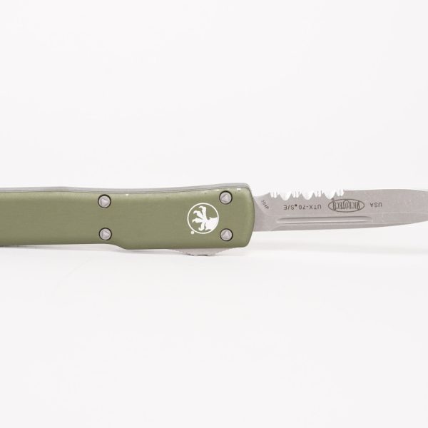 Microtech 148-11APOD UTX-70 Apocalyptic, OD Green Handles