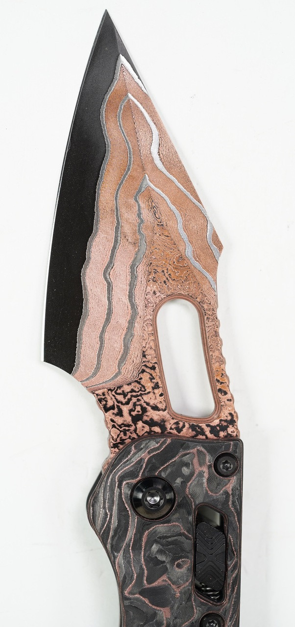 Microtech 169RL-16MS1 Stitch Baker Forge Damascus - Image 3