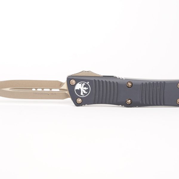 Microtech 138-3AP Troodon Bronze, Black Aluminum Handles