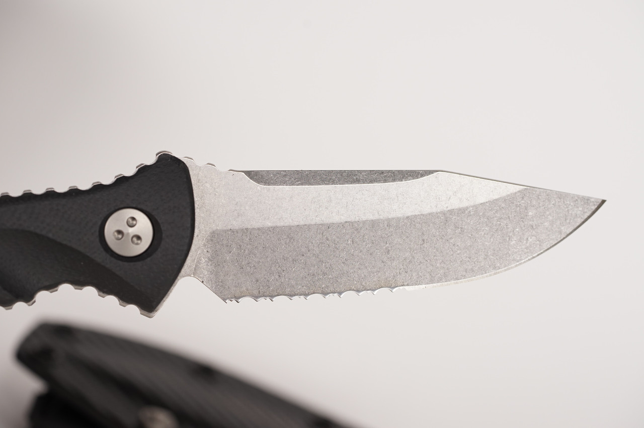 Microtech 113M-11 Socom Alpha Mini Stonewashed, G10 Handles - Image 6
