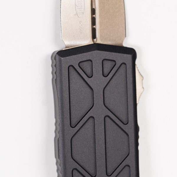 Microtech 157-13 Exocet Bronze D/E, Black Aluminum Handles