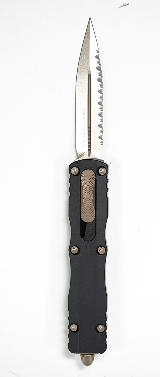 Microtech 227-15 Dirac Delta Bronze Front Serrations