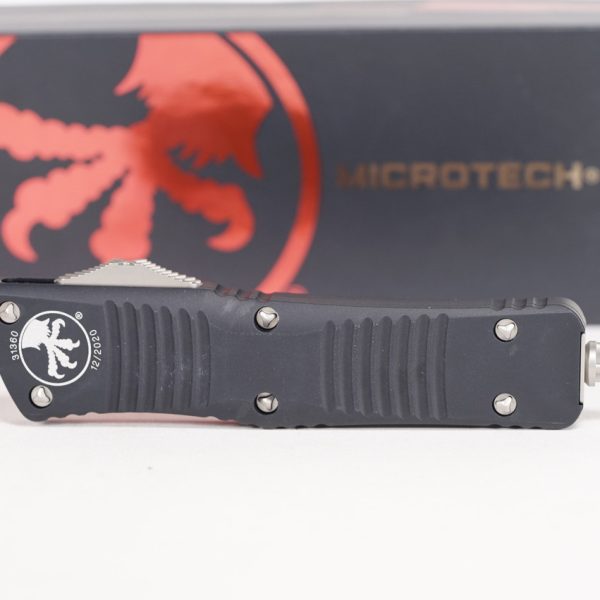Microtech 142-10 Combat Troodon Stonewashed, Black Handle