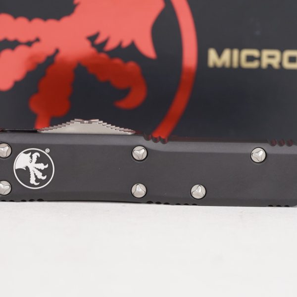 Microtech 231-11 UTX-85 Stonewashed, Black Aluminum Handles