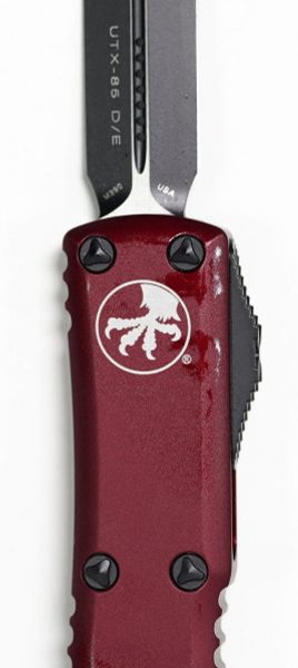 Microtech 232-1MR UTX-85, Merlot Red Handle