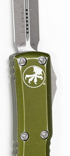 Microtech 232-10DOD UTX-85, Distressed OD Green Handle
