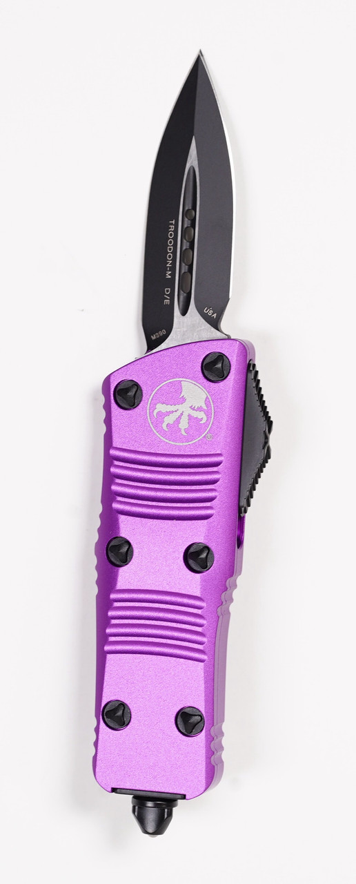 Microtech 238-1VI Troodon Mini Tactical BLK, Violet Handles