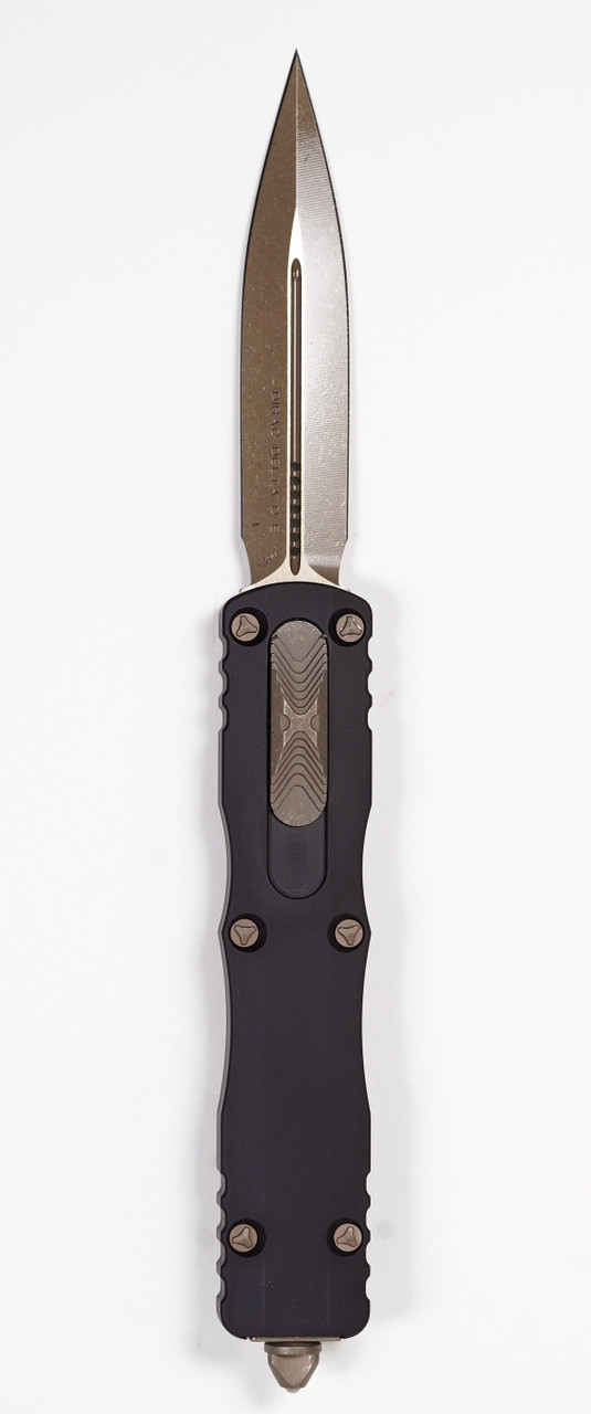 Microtech 227-13AP Dirac Delta, Black Aluminum Handles
