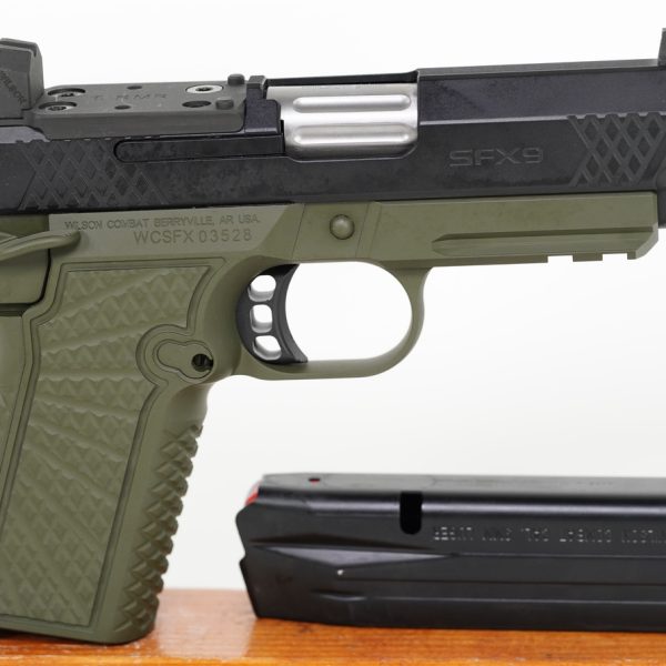 Wilson Combat SFX9 9mm Green / Black  Light Rail RMR Ready Free S&H