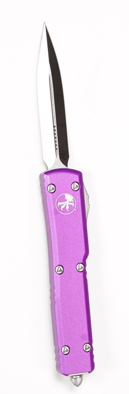 Microtech 147-4VI UTX-70 Satin, Violet Aluminum Handles