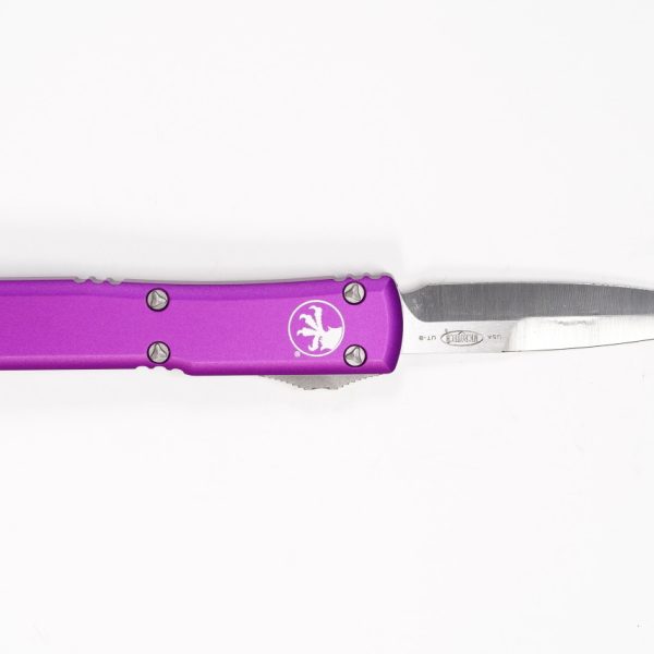 Microtech 120-4VI Ultratech Satin, Violet Aluminum Handles